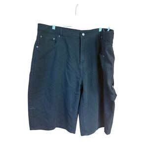 LBD Men’s Cargo Black Denim Shorts Sz 42/44 NWT